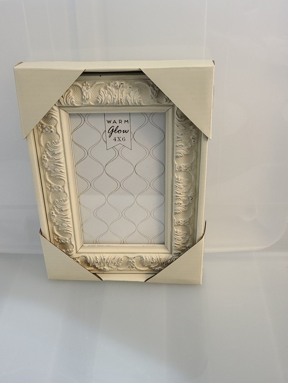 PARISIAN HOME CREAM SHABBY-CHIC -BAROQUE STYLE FRAME - 4'' X 6''- NWT